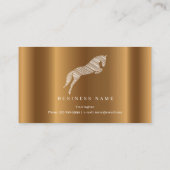 ジャンプ馬 |落書き馬 |金ゴールド馬 名刺 (裏面)