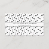 ジャンプ馬 |落書き馬 |金ゴールド馬 名刺 (裏面)