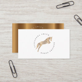 ジャンプ馬 |落書き馬 |金ゴールド馬 名刺