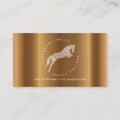 ジャンプ馬 |落書き馬 |金ゴールド馬 名刺 (裏面)