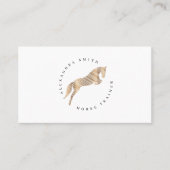 ジャンプ馬 |落書き馬 |金ゴールド馬 名刺 (正面)