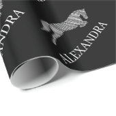 ジャンプ馬 |落書き馬 馬のトレーナー|馬のトレーナー ラッピングペーパー (ロールコーナー)