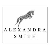 ジャンプ馬 |落書き馬 馬のトレーナー|馬のトレーナー ラバースタンプ (インプリント)