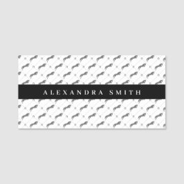 ジャンプ馬 |落書き馬 馬のトレーナー|馬のトレーナー 名札