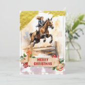 ジャンプ10代のに乗ってクリスマスの女の子 シーズンカード (スタンド正面)