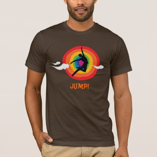 ジャンプ! (ゲイのために) Tシャツ (正面)