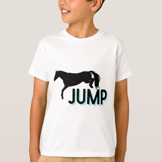 ジャンプ ジャンパー 馬 乗馬 Tシャツ (正面)