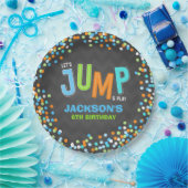 ジャンプ・トランポリン誕生パーティー用品デコー ペーパープレート (パーティー)