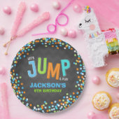 ジャンプ・トランポリン誕生パーティー用品デコー ペーパープレート (パーティー)