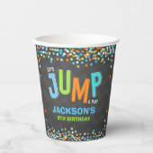 ジャンプ・トランポリン誕生パーティー用品デコー 紙コップ (正面)