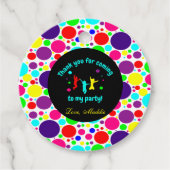 ジャンプ/トランポリン誕生日パーティー フェイバータグ (正面)