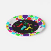 ジャンプ/トランポリン誕生日パーティー ペーパープレート (アングル)