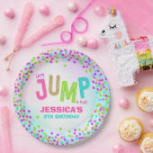 ジャンプ・トランポリン・バースデー・パーティー・デコパーソナライズされたール ペーパープレート (パーティー)