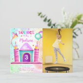 ジャンプ＆バウンス フォト招待状 招待状 (スタンド正面)