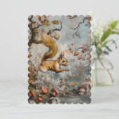 ジャンプ – フラット招待状サイズ： 12.7 cm x 17.8 cm セーブザデート (スタンド正面)