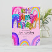 ジャンプ＆プレイ パーティー バースデー どんな年齢にもぴったり 招待状 (スタンド正面)