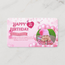ジャンプ&プレイ 誕生日招待状 フォトカード