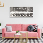 ジャンプ，ランニングズ，幅跳び1887エドワードミューバー キャンバスプリント (インサイチュ (リビング))