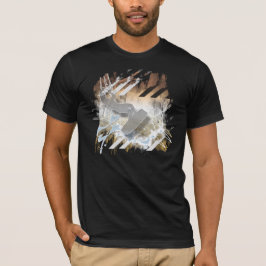 ジャンプ。 凧のサーフィンのワイシャツ Tシャツ