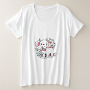 「ジャンボの喜ばしいジャグリングの行為:象フレンドリー象 プラスサイズTシャツ