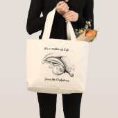 ジャンボイルカのトートバック ラージトートバッグ (正面(商品))