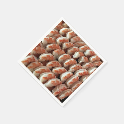 ジャンボカクテルエビ魚介類紙ナプキンス スタンダードカクテルナプキン (角)
