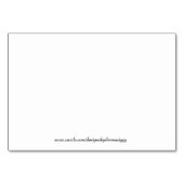 ジャンボギフトのラベル私のハートを歌わせます テーブルナンバー (裏面)