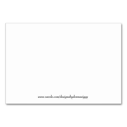 ジャンボギフトのラベル私のハートを歌わせます テーブルナンバー (裏面)