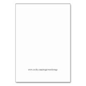 ジャンボギフトのラベル- Sweet sixteen テーブルナンバー (裏面)