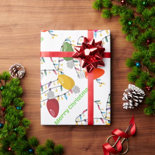 ジャンボクリスマスライトラッピング紙 ラッピングペーパー (クリスマスギフト)