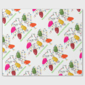 ジャンボクリスマスライトラッピング紙 ラッピングペーパー (フラット)