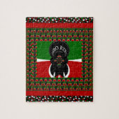 ジャンボケニアアートプリント ジグソーパズル (縦)