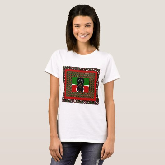 ジャンボケニアアートプリント Tシャツ (正面フル)