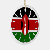 ジャンボケニア国旗 セラミックオーナメント (右)