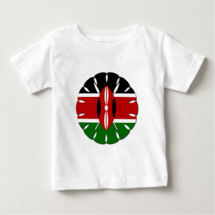 ジャンボケニア国旗 ベビーTシャツ