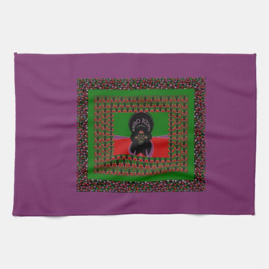 ジャンボケニア アートプリント キッチンタオル (横)