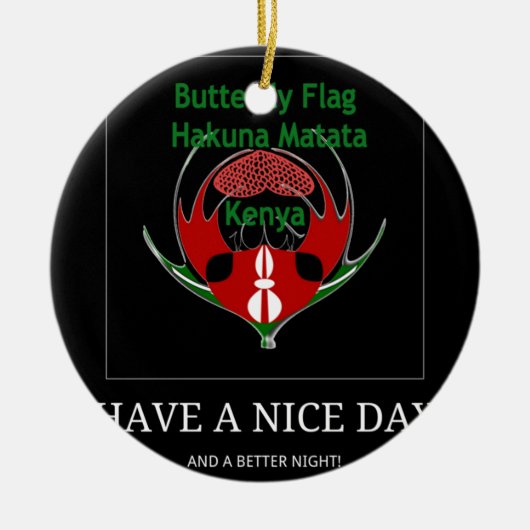 ジャンボケニア セラミックオーナメント (正面)