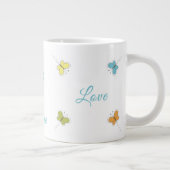 ジャンボコーヒーマグ信頼希望愛蝶花 ジャンボコーヒーマグカップ (右)