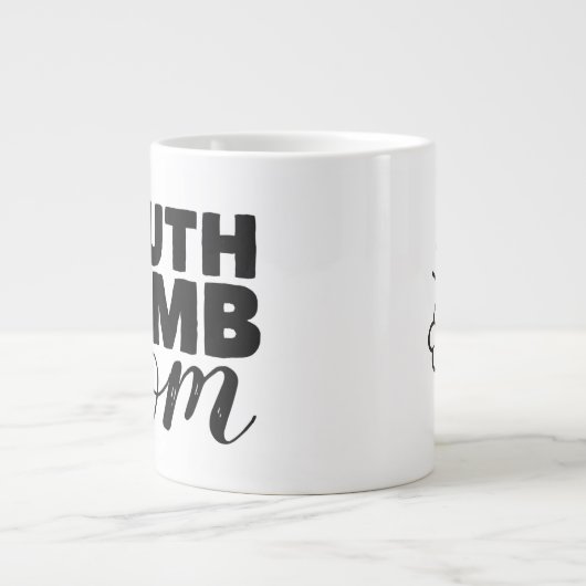 ジャンボコーヒーマグ真実爆弾ママ大きなロゴ ジャンボコーヒーマグカップ (正面)