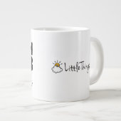 ジャンボコーヒーマグ真実爆弾ママ文字ロゴ ジャンボコーヒーマグカップ (正面右)