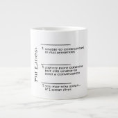 ジャンボコーヒーマグ話今はフィルラインで ジャンボコーヒーマグカップ (正面)