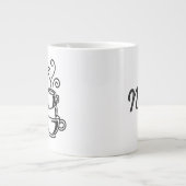 ジャンボサイズのマグ(「トーキー前のコーヒー」付き) ジャンボコーヒーマグカップ (正面)