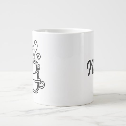 ジャンボサイズのマグ（「トーキー前のコーヒー」付き） ジャンボコーヒーマグカップ (正面)