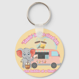 ジャンボサイズの喜びを飲み込み、一度に1つのバブル キーホルダー