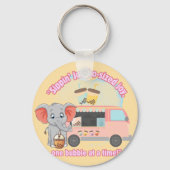 ジャンボサイズの喜びを飲み込み、一度に1つのバブル キーホルダー (裏面)