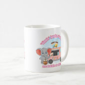 ジャンボサイズの喜びを飲み込み、一度に1つのバブル コーヒーマグカップ (正面右)