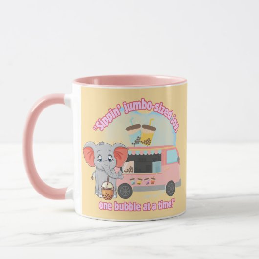 ジャンボサイズの喜びを飲み込み、一度に1つのバブル マグカップ (左)