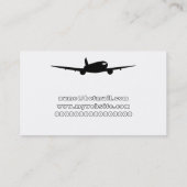 ジャンボジェット機 名刺 (裏面)