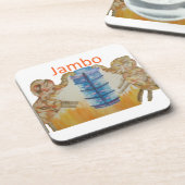 ジャンボジャンボアフリカキッズゾーンアートプリント コースター (左側)