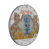 ジャンボジャンボアフリカキッズゾーンアートプリント ダーツボード (正面左)